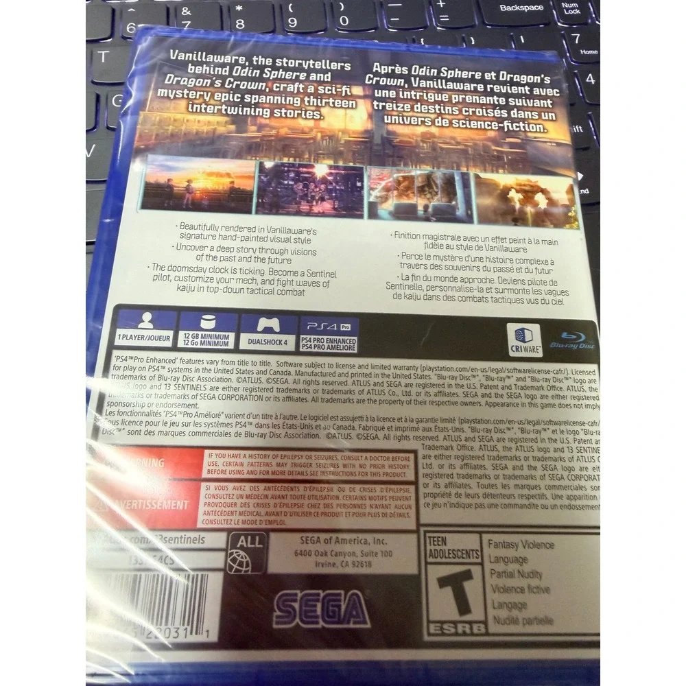 NEW 13 Sentinels Aegis Rim Sony‎ PlayStation 4 PS4 Atlus Sega Sealed video game